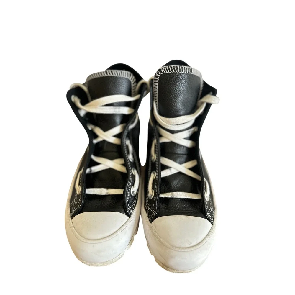 Converse Chuck Taylor AllStar Lugged Leather Sneakers Women's 6.5 Black High Top
